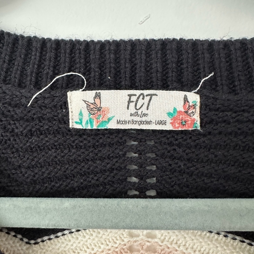 FCT with love Chevron knit long sleeve sweater - Picture 3 of 4